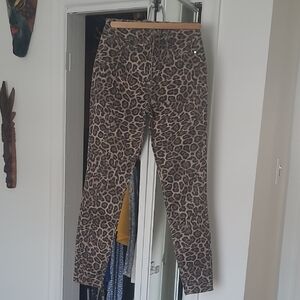Design Lab Lord & Taylor Animal Print Skinny Jeans
